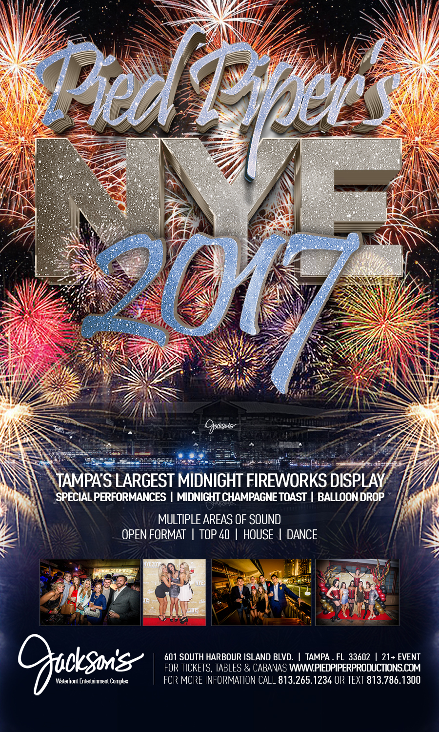 Tampa’s largest fireworks display, Jackson’s to host annual New Year’s bash
