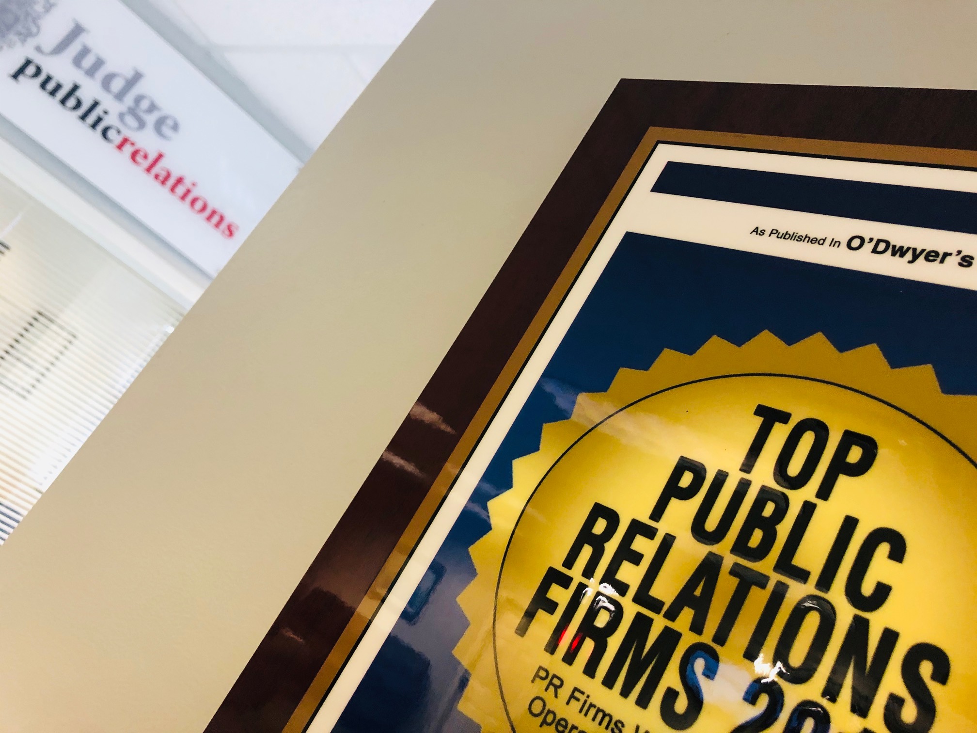 Tampa PR firm Judge Public Relations ranked among Top PR Firms in the U.S., Top 25 PR firms in Southeast U.S. for 2nd year in a row